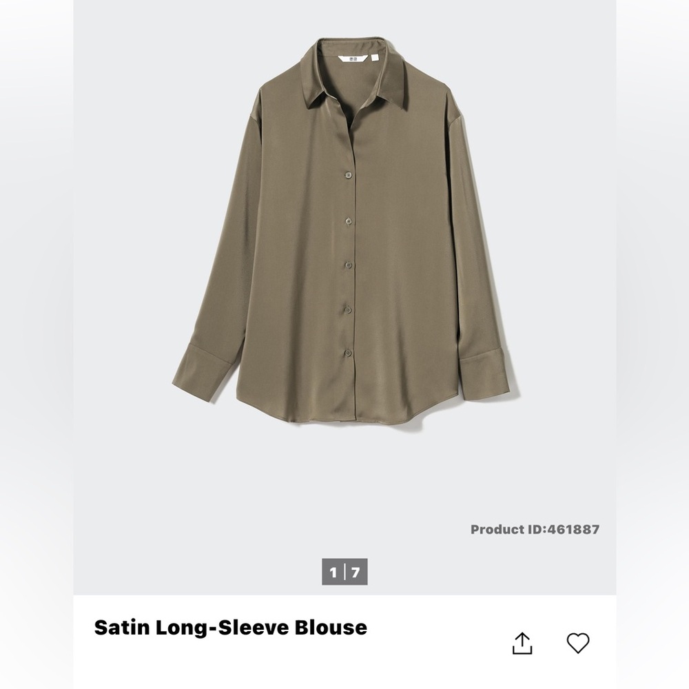 New Uniqlo Rayon blouse